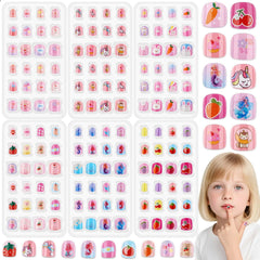 Thrilez 144 Pcs kids nails set packaging shows value and variety for quick nail art