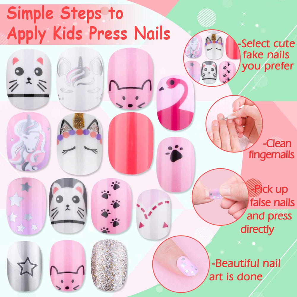 Thrilez durable reusable kids nails provide long-lasting wear for repeated nail art sessions.