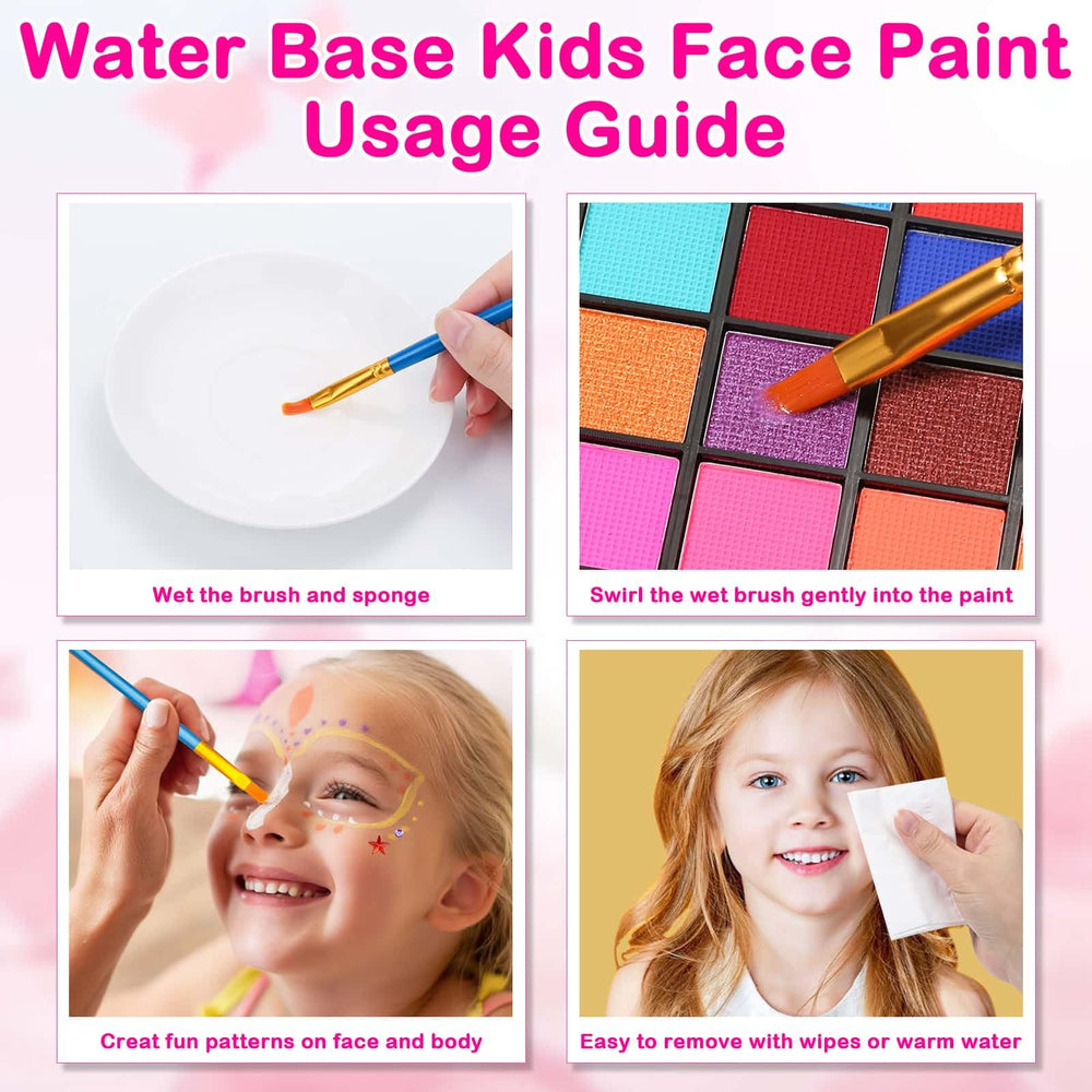 Thrilez water-activated paints dry quickly for mess-free setup and long-lasting looks.