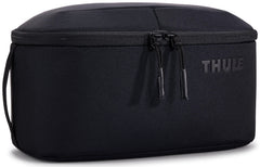 Thule Subterra 2 Toiletry Bag opens to reveal organized space for essentials during travel.