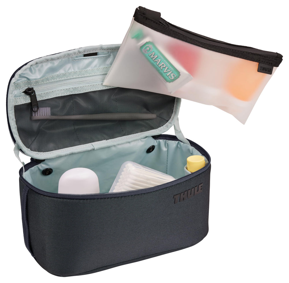 Thule Subterra 2 Toiletry Bag zippered mesh panel keeps items visible and breathable