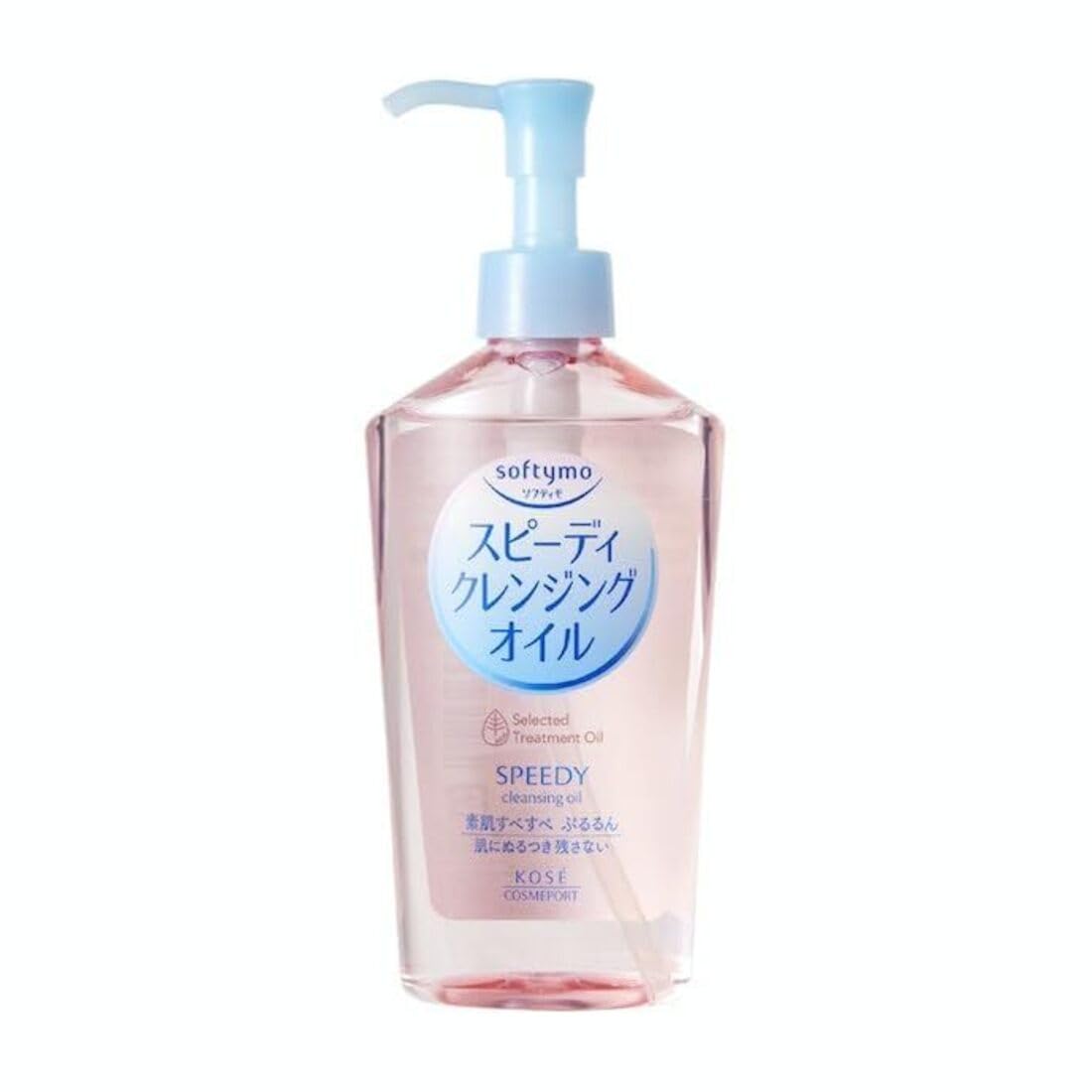 Thunder Tech KOSE Softymo Speedy Cleansing Oil bottle front, effortless makeup removal in one step.