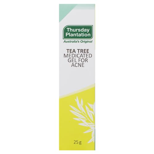 Bottle of Thursday Plantation Tea Tree Gel highlighting Australian Tea Tree Oil ingredient.