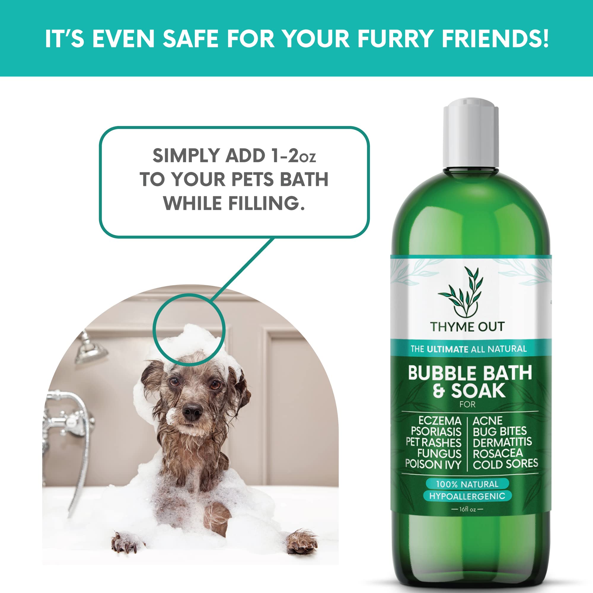 Thyme Out family-friendly bath scene depicting a calming bath time