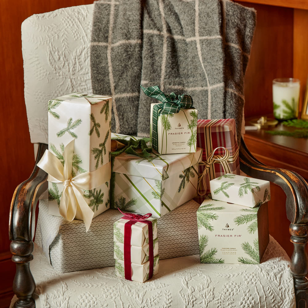Thymes bar soap trio display spa-like hand cleansing with forest scent