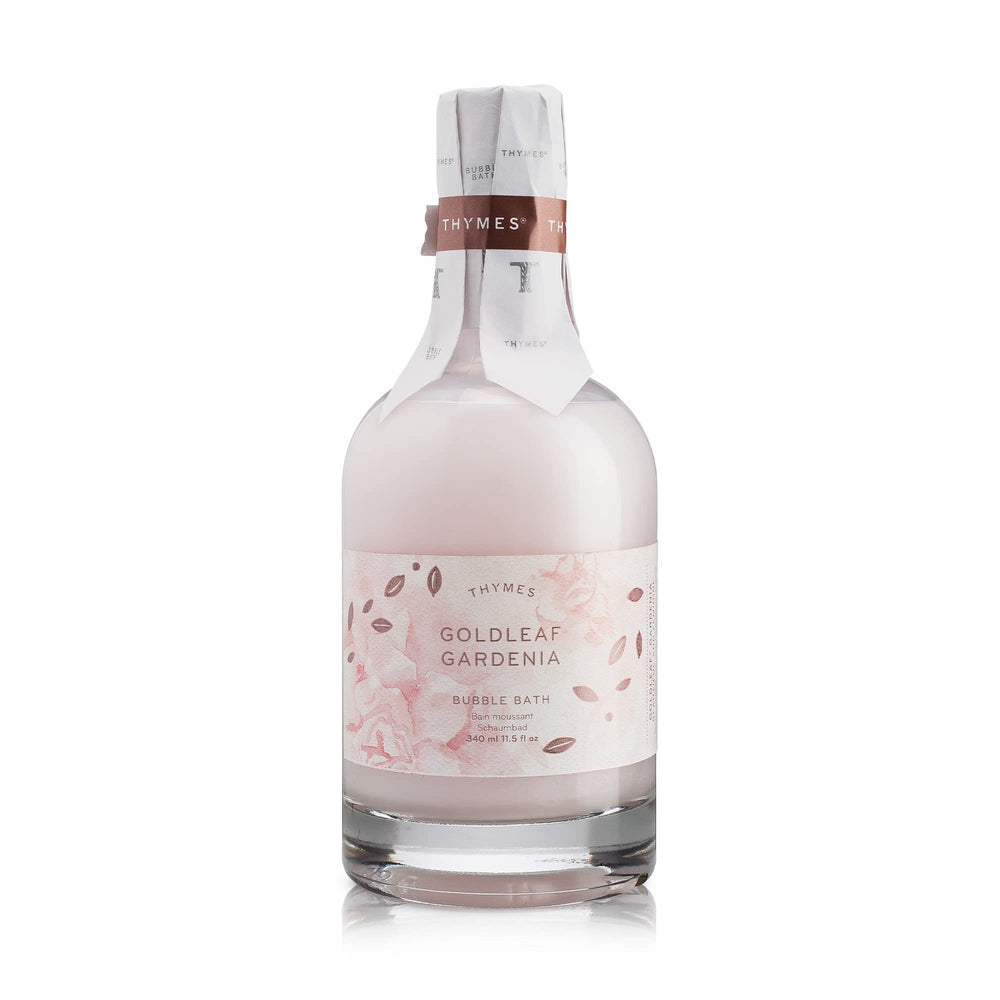 Thymes Bubble Bath Goldleaf Bubbles rise for a luxurious spa-like soak.