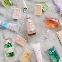 Thymes Bubble Bath Pearlescent Bubbles create a soothing, mood-brightening soak.