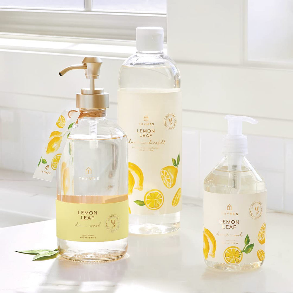 Thymes eco-conscious packaging emphasizing sustainable materials and responsible manufacturing.