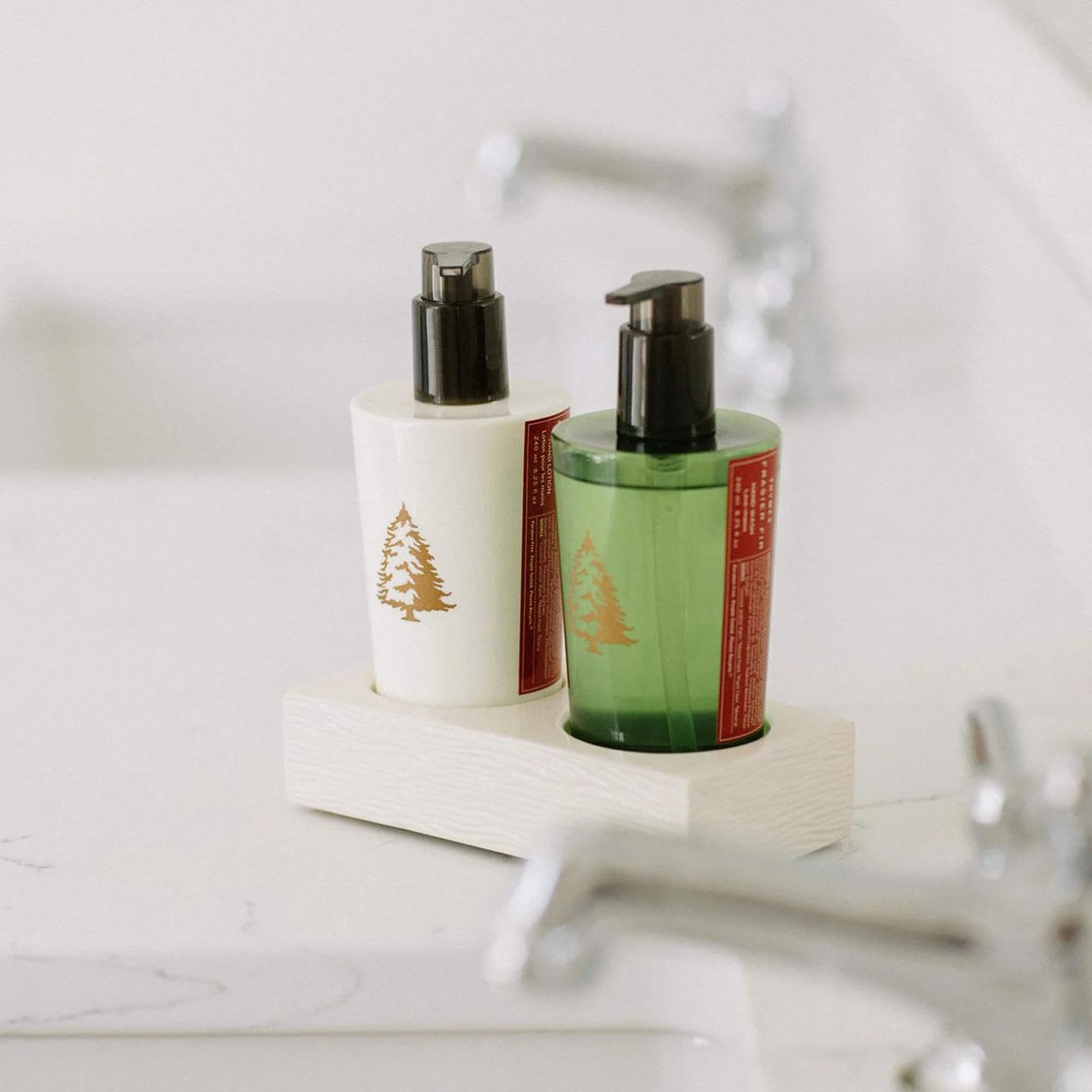 Thymes Frasier Fir packaging box highlighting eco-friendly formulation