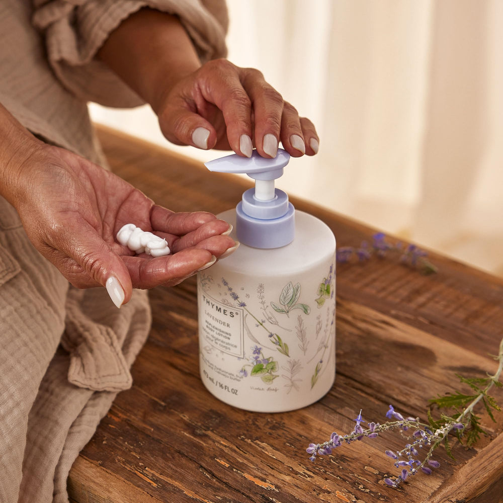 Thymes ingredient close-up highlights fruit AHAs, sodium hyaluronate, and cupuaçu butter.