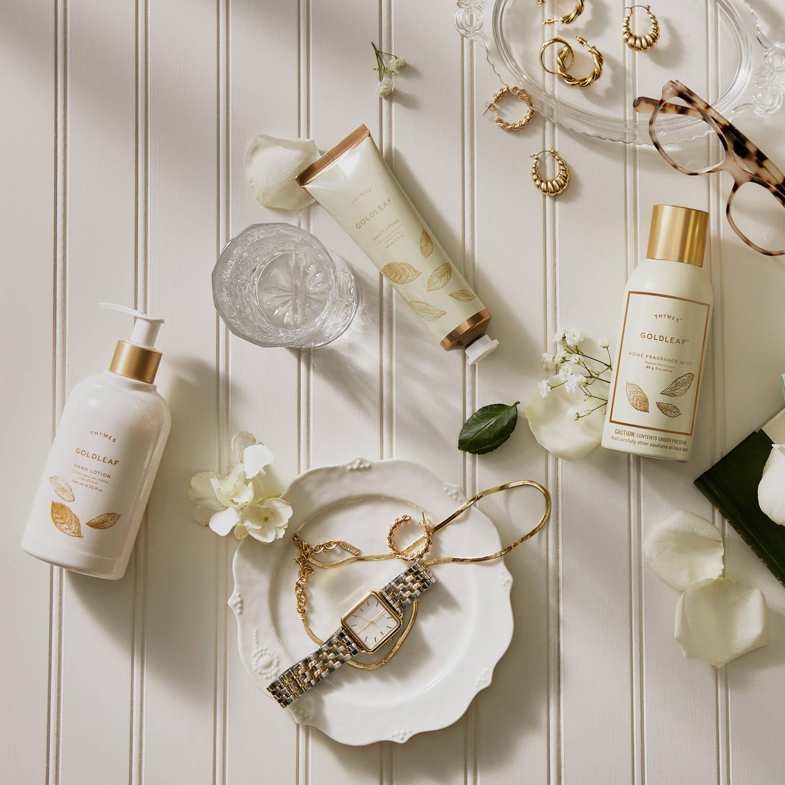 Thymes Goldleaf refill pack signals easy replenishment to keep supplies ready.
