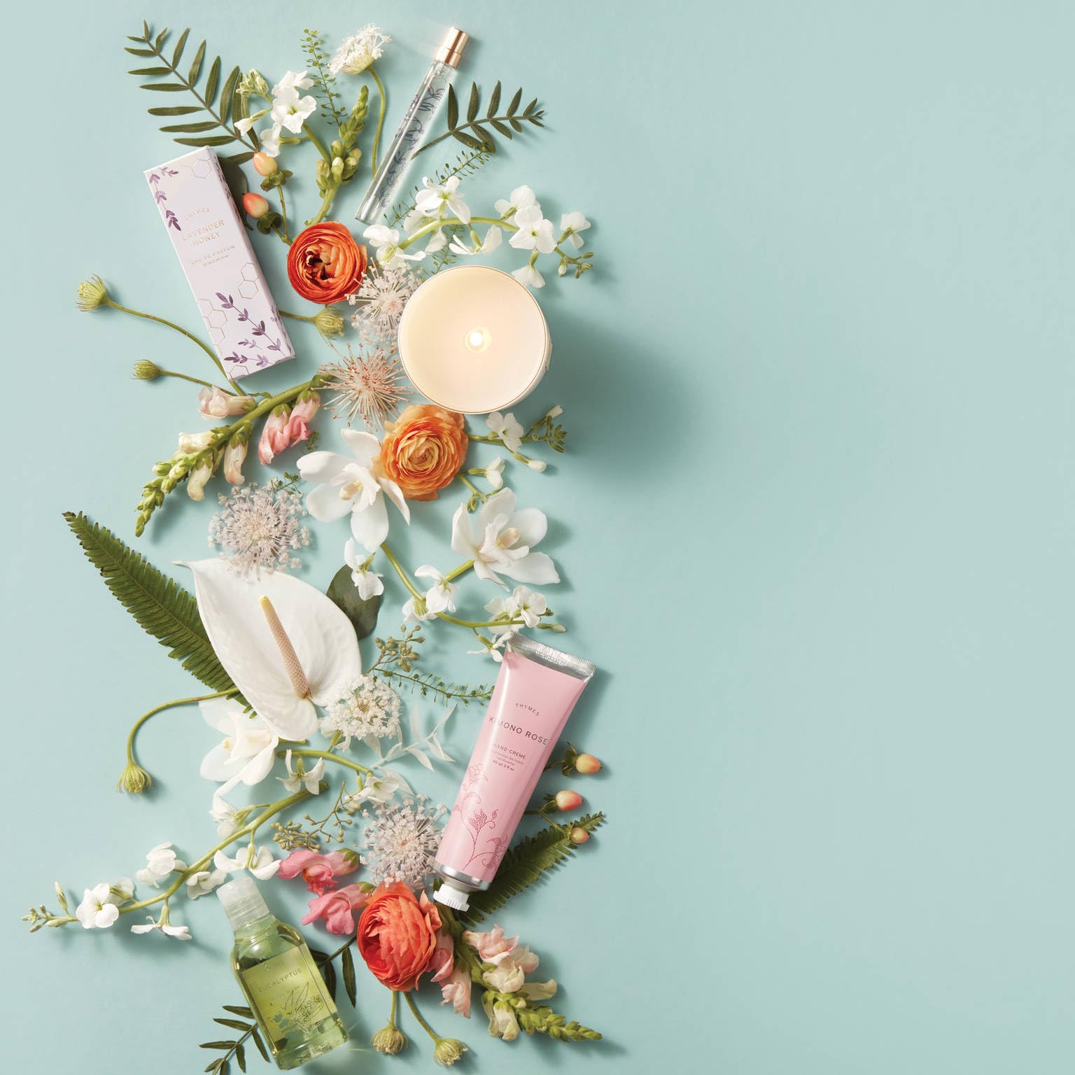 Thymes Kimono Rose clementine black currant vanilla add bright velvety aura