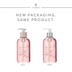 Thymes hand wash foam close-up highlighting rich lather for gentle cleansing.