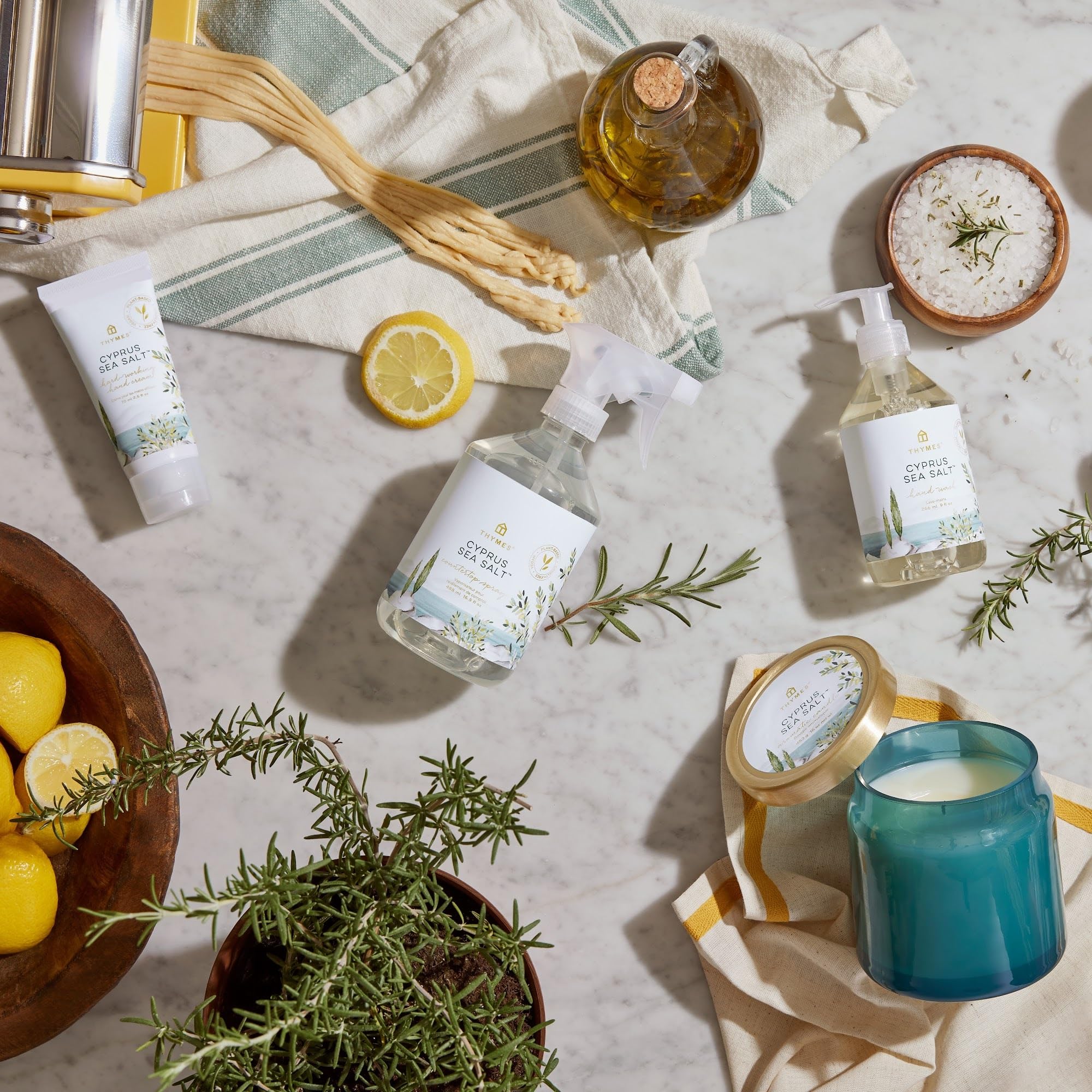 Thymes luxury hand care ritual image conveys everyday self care benefits for busy lifestyles.