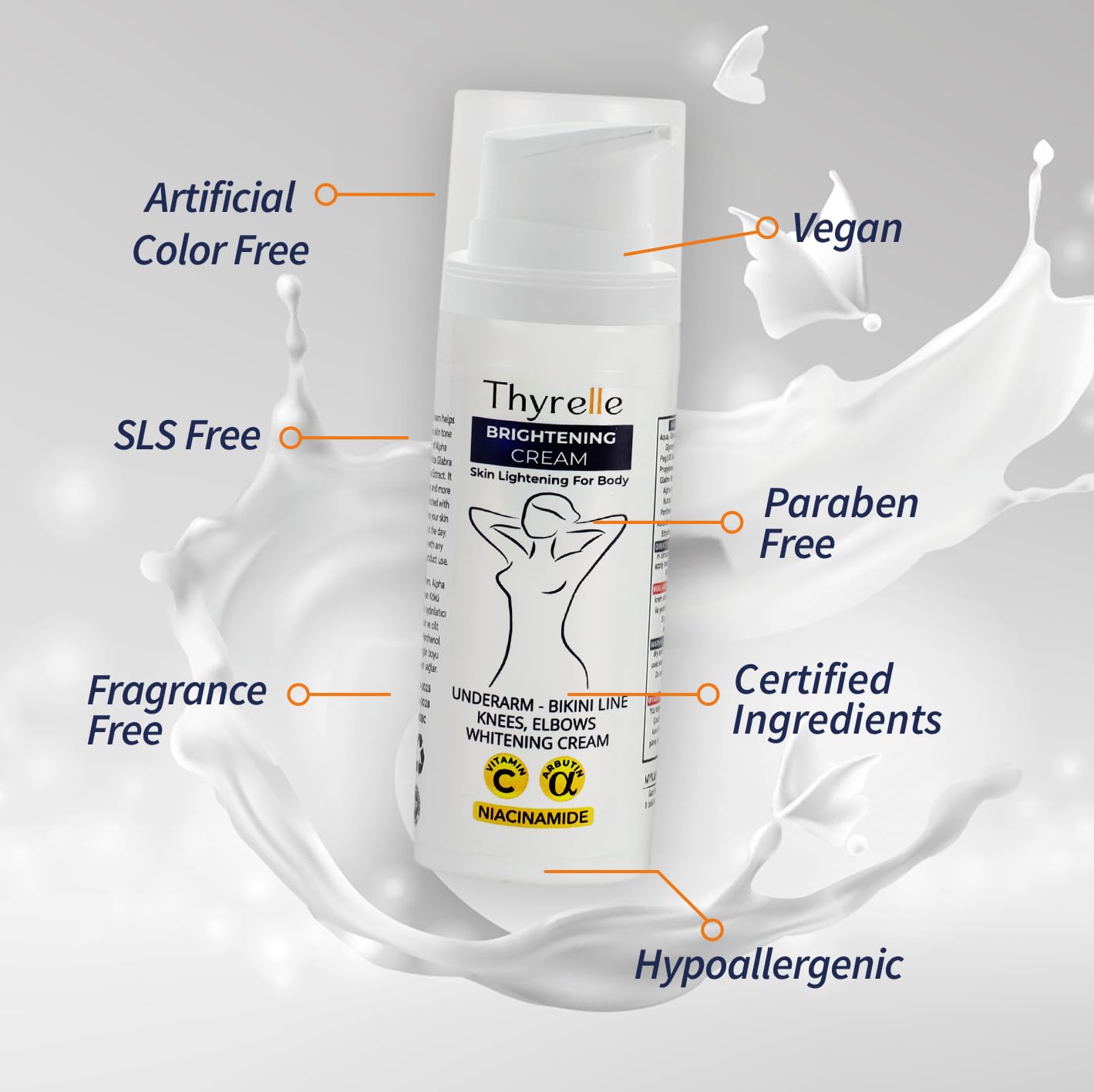 Thyrelle Skin Lightening Cream knee and elbow lightening suggests even-toned skin