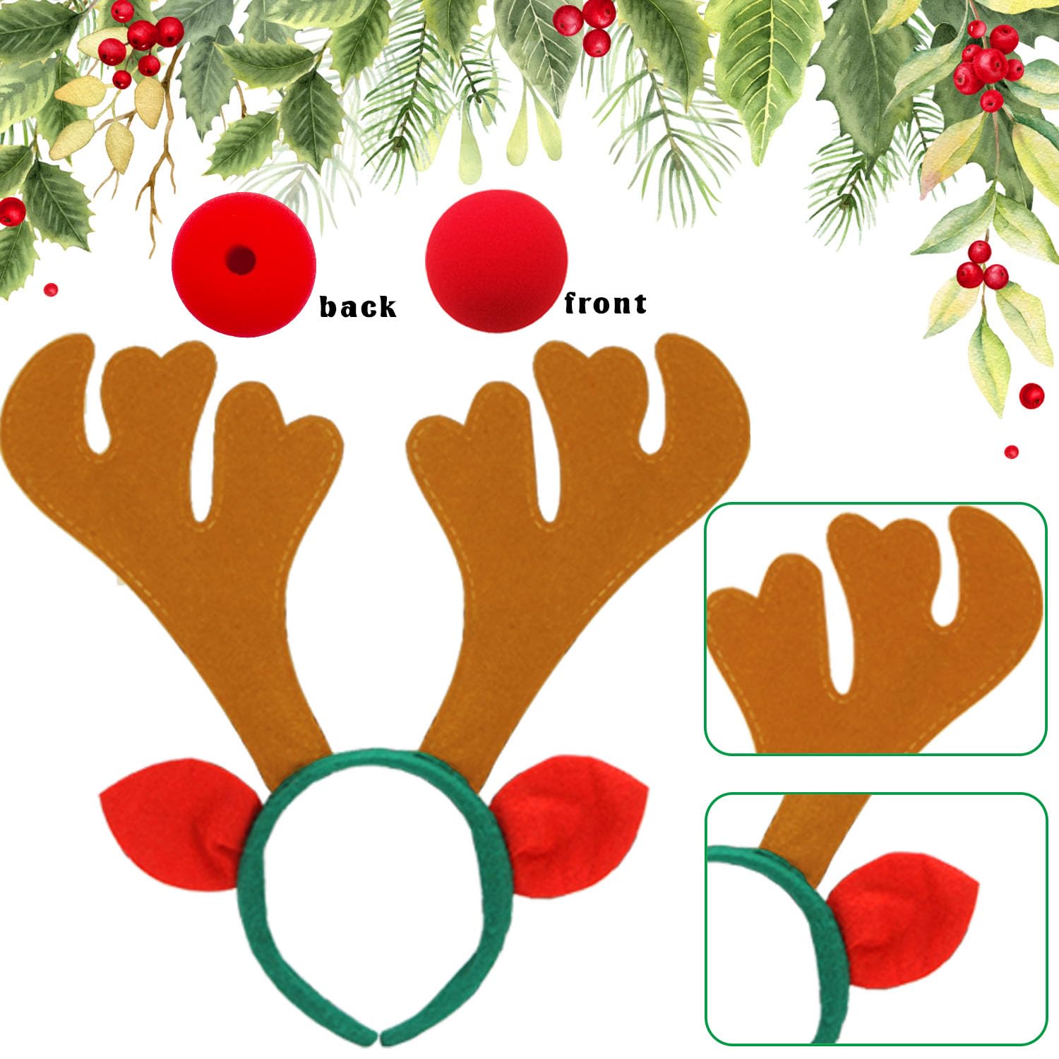 Tiaiidi red nose detail completes classic Christmas cosplay look