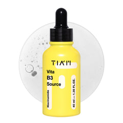 TIA'M Vita B3 Source bottle pour shows quick absorption for daytime use