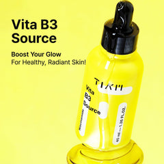 TIA'M Vita B3 Source label detail highlights vegan fragrance-free formula