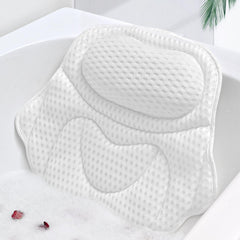 TIANFU bath pillow headrest provides cushioned neck support for relaxing soaks.