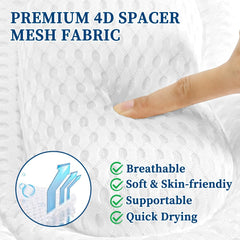TIANFU bath pillow laundry bag protects items during washing.