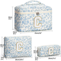 Tiblue travel toiletry bag offers large capacity for skincare on trips.