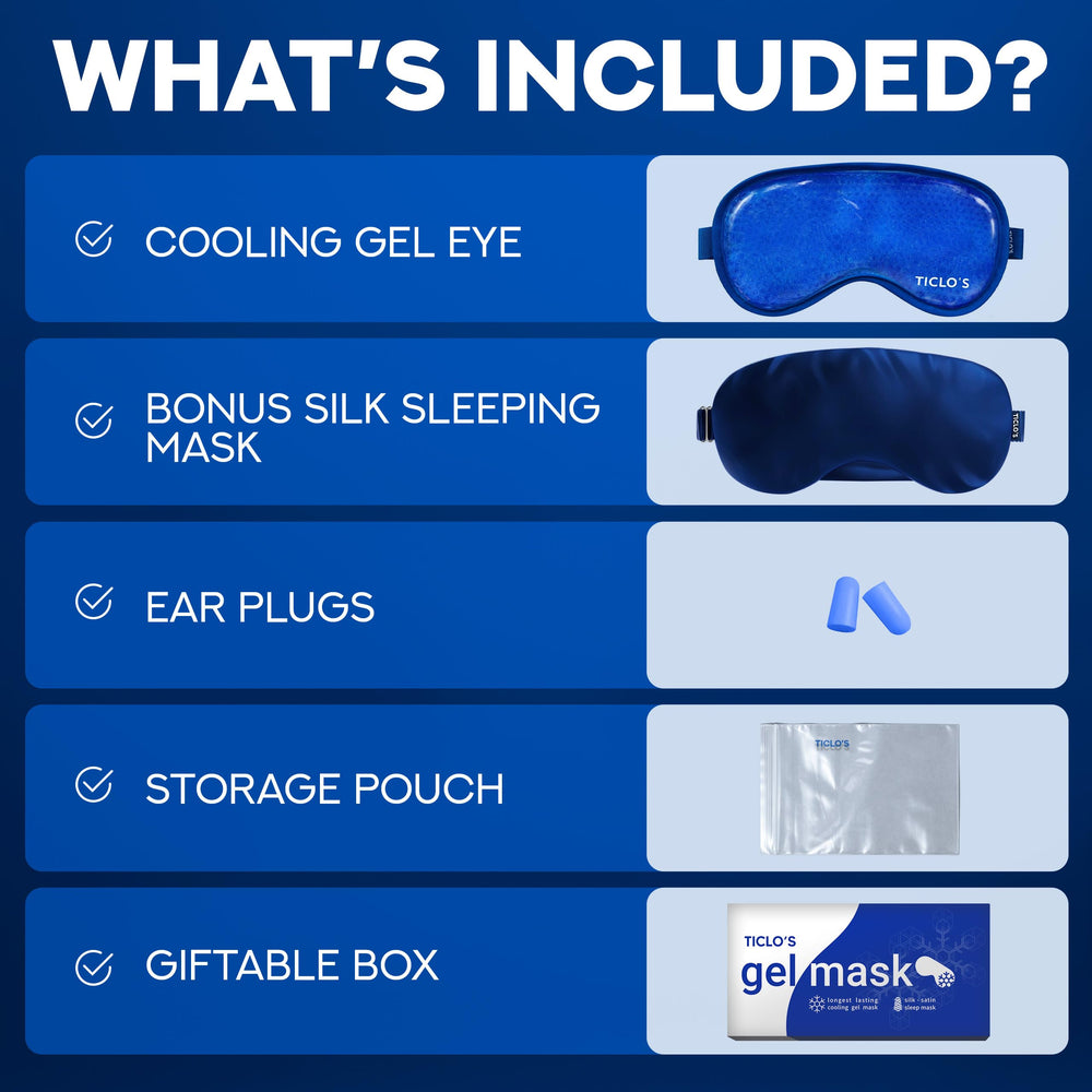 Ticlo's cooling eye mask supports post-surgery recovery with soothing ice therapy.