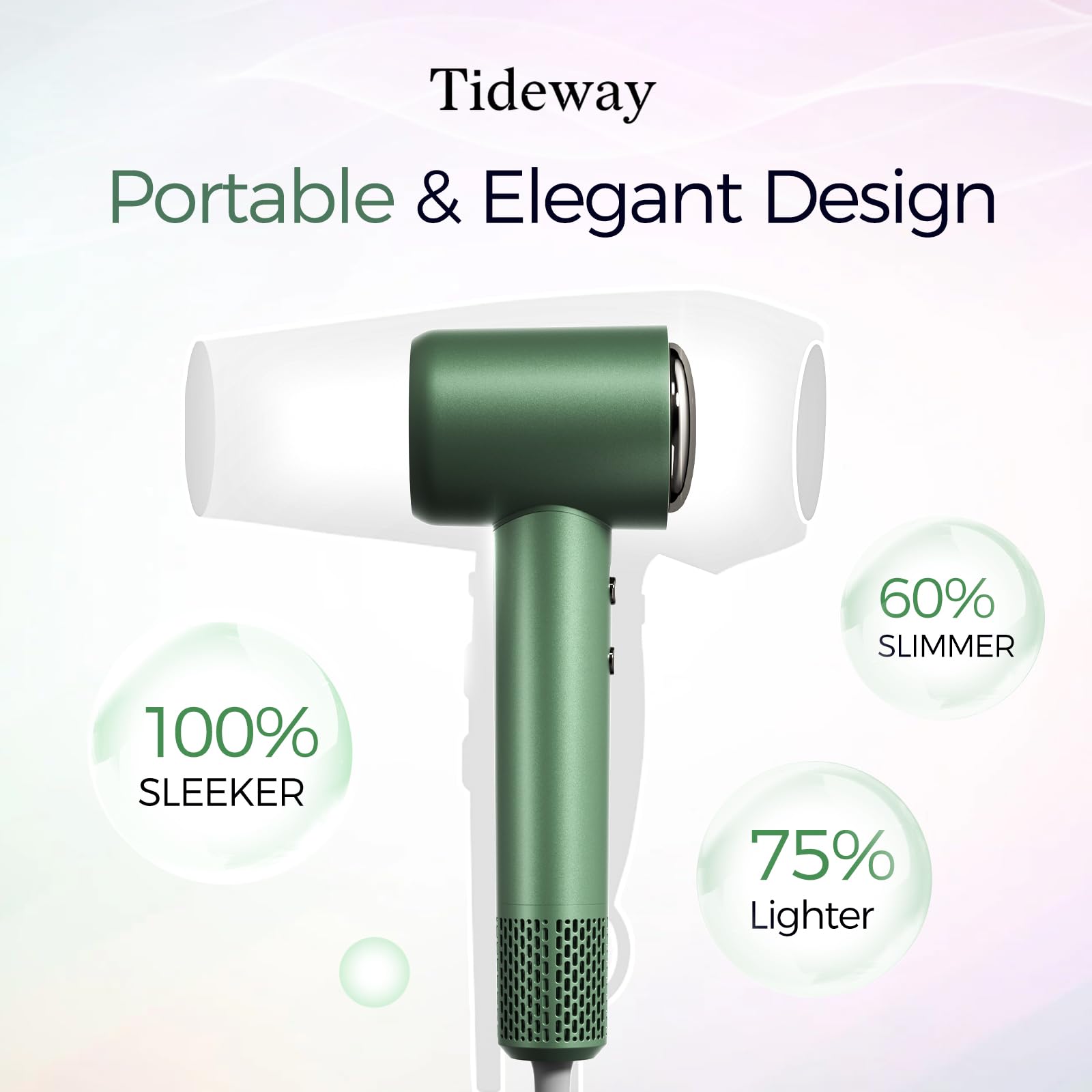 Tideway H11 travel-ready image showcases compact form ideal for luggage.