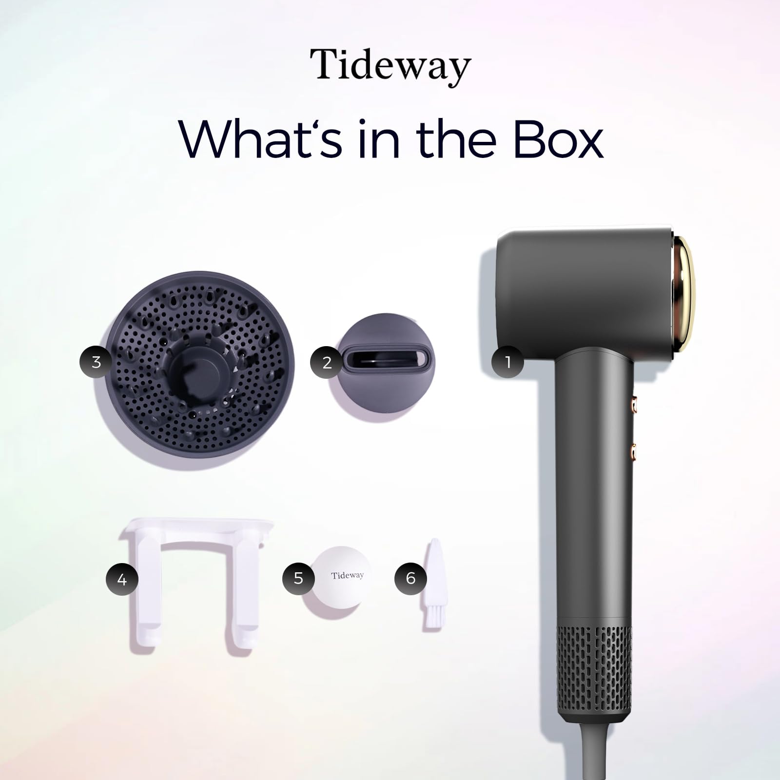 Tideway hair dryer travel-ready design fits in carry-ons.