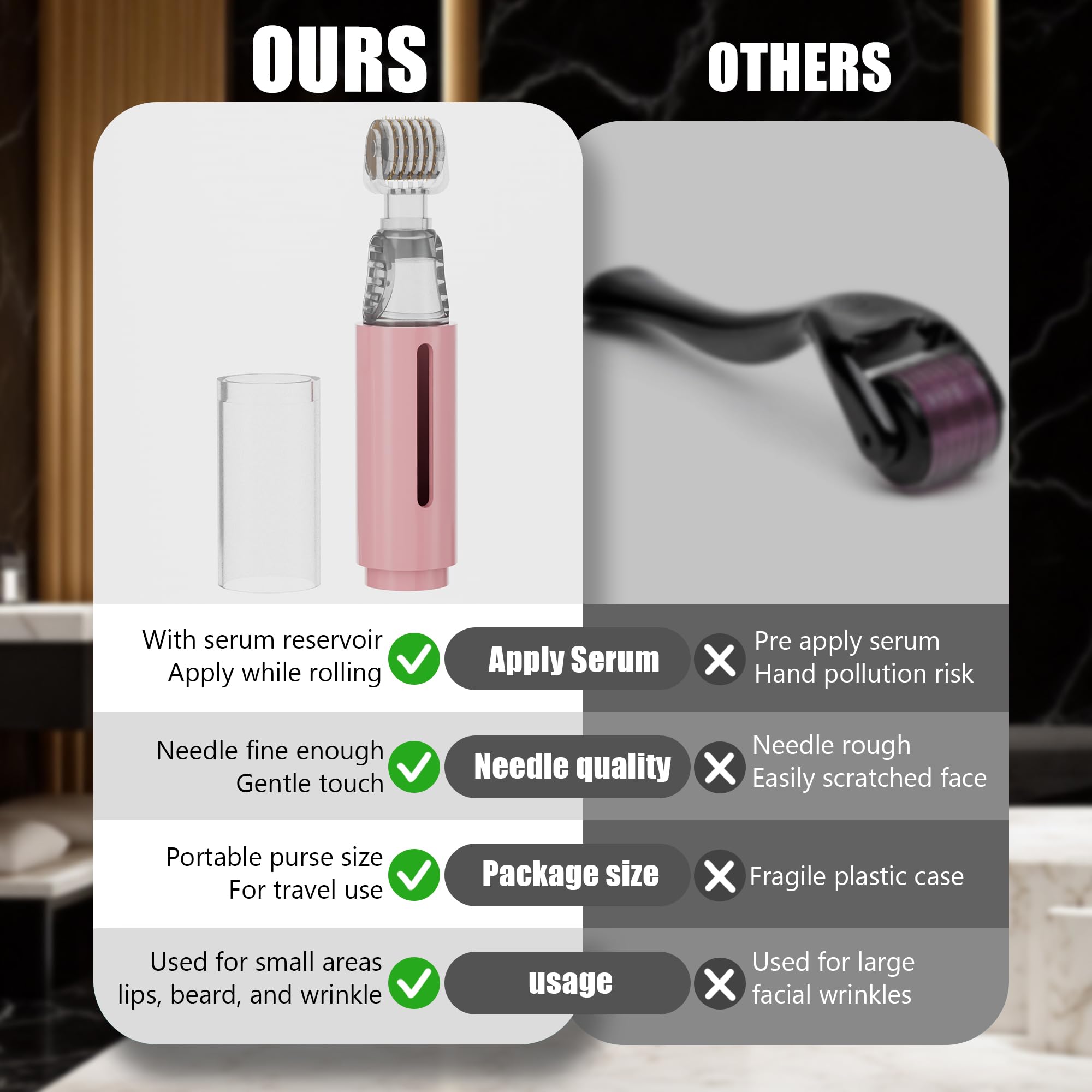 TIDEWISH derma roller lips focuses on gentle lip care and hydration.