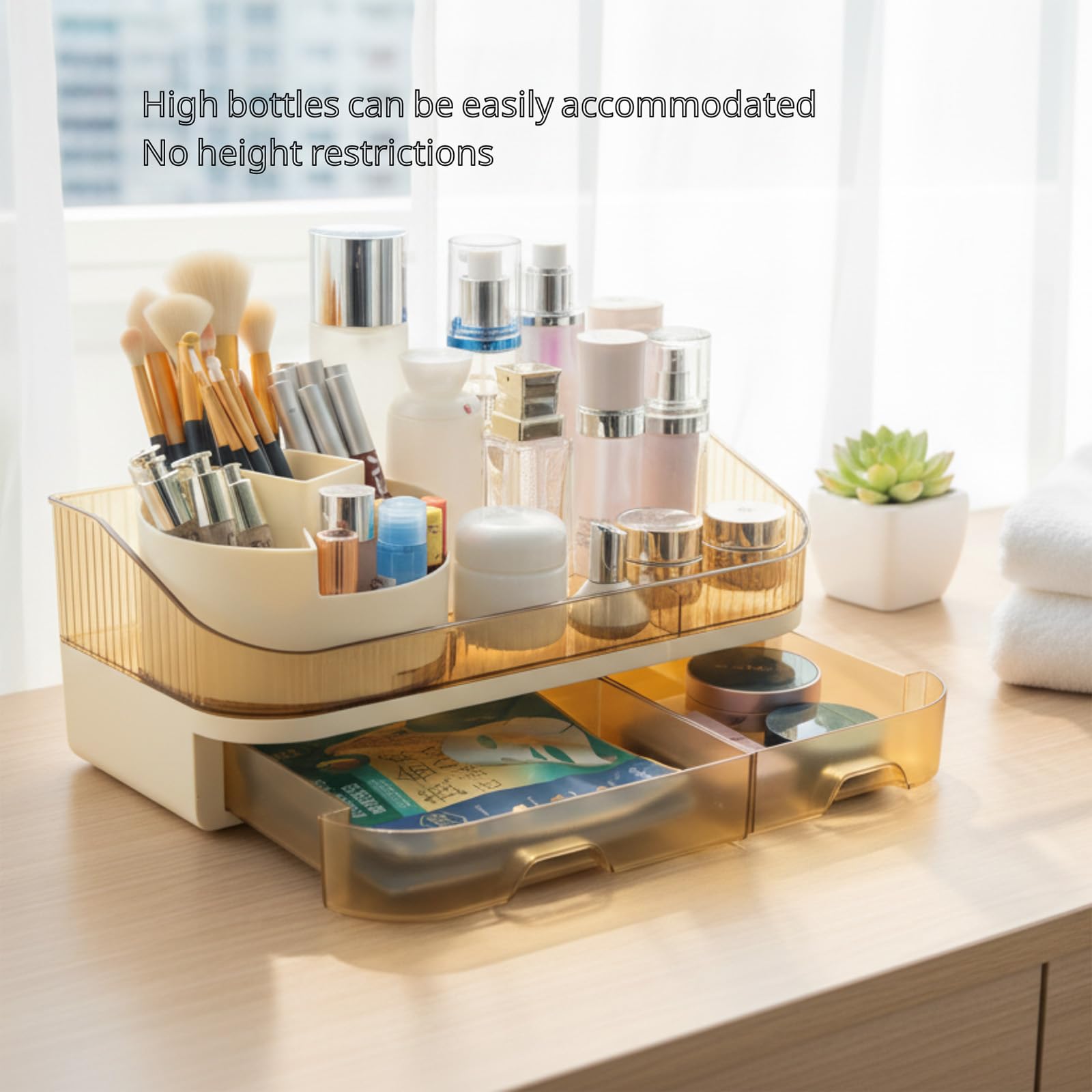 Tidyladyo eyelash palettes and shadows are neatly organized in one place