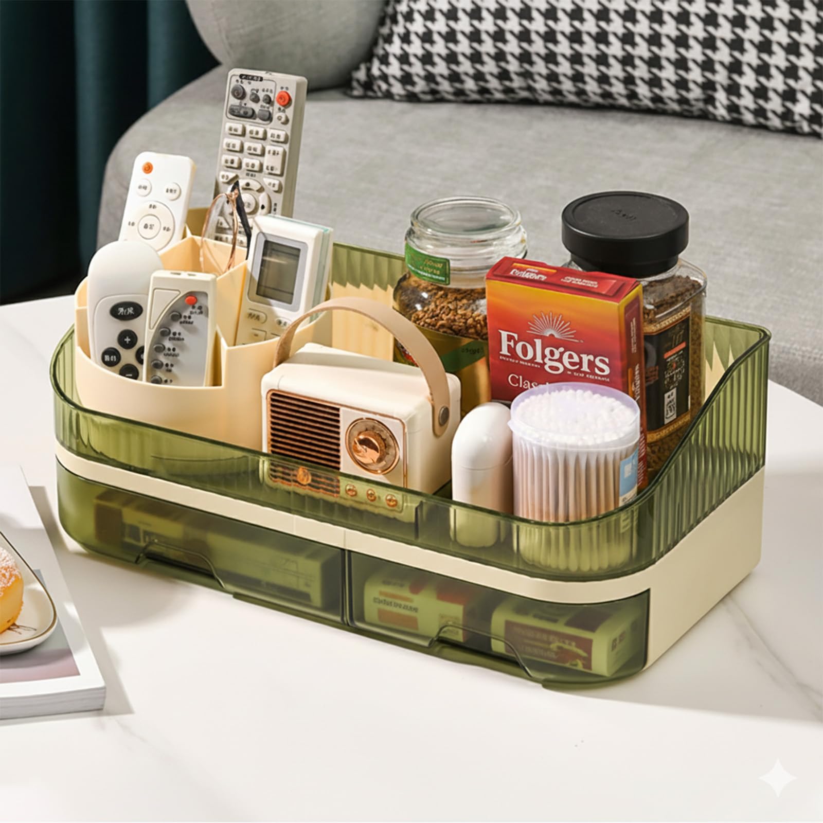 Tidyladyo makeup organizer rotation feature enhances access during morning routines
