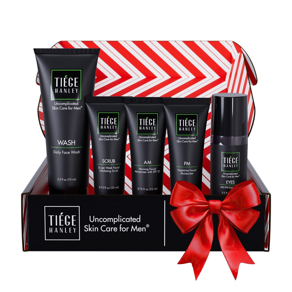 Tiege Hanley Advanced Routine face wash bottle closeup for refreshed, clean skin