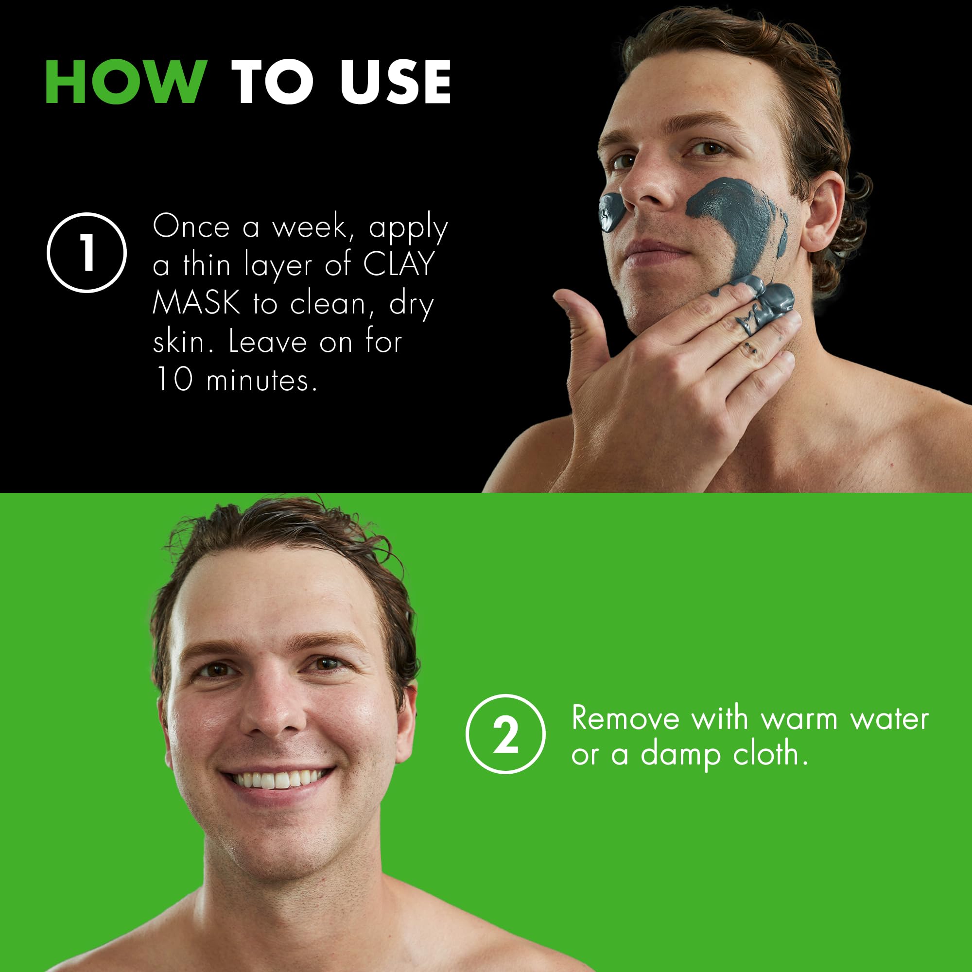 Tiege Hanley Detoxifying Clay Mask with Aloe demonstrates soothing after-use comfort.