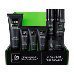 Tiege Hanley Level 4 Face Wash cleanses and balances skin for daily freshness.