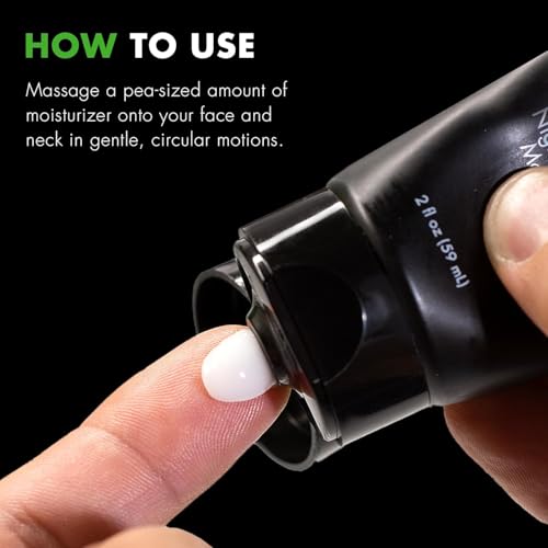 Tiege Hanley morning moisturizer bottle with SPF 20 demonstrates daytime protection for clear skin.