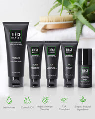 Tiege Hanley PM moisturizer tube for overnight hydration