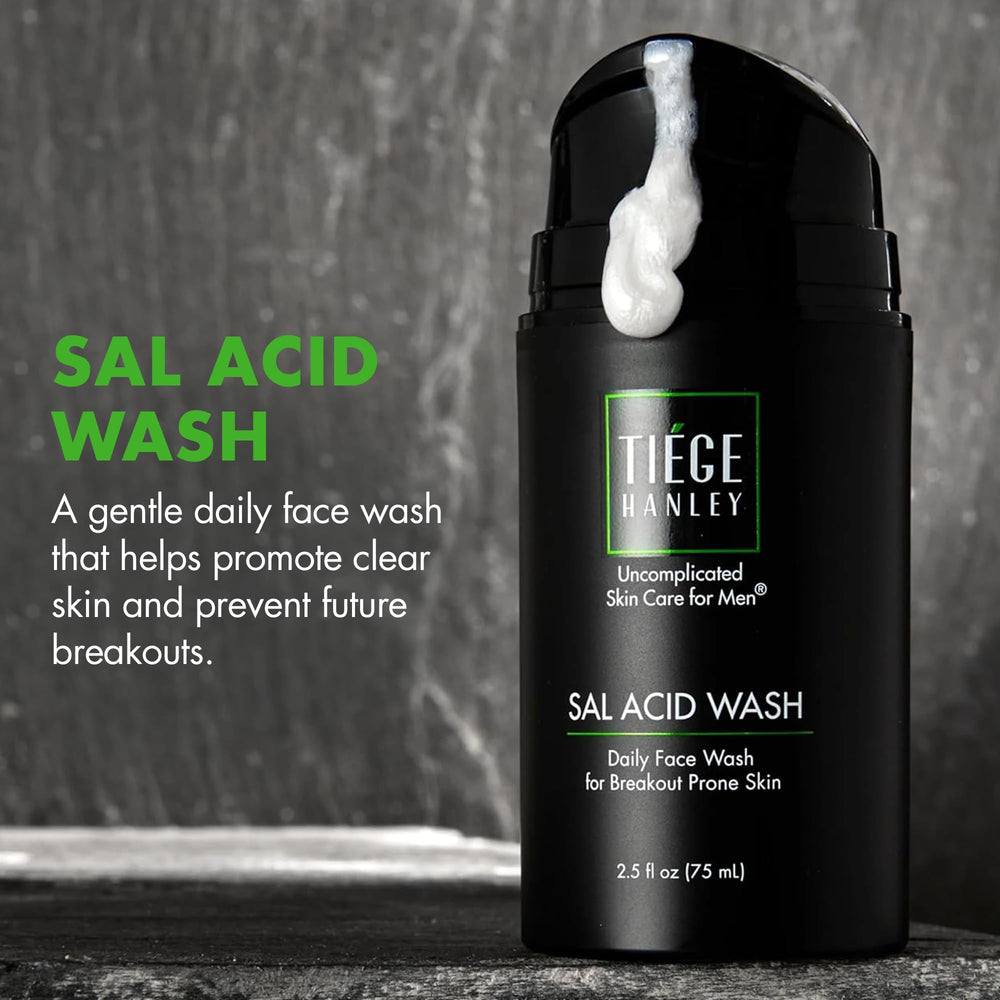 tiege-hanley cleanser lather demonstrating foaming texture and gentle exfoliation