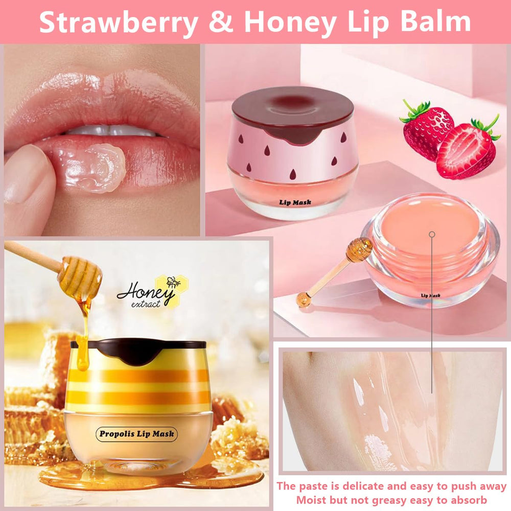 Tiejdhr Moisturizing Lip Sleeping Mask provides overnight hydration for smoother lips.