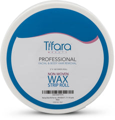Tifara Beauty wax strip roll packaging—clear labeling helps quick restock and setup