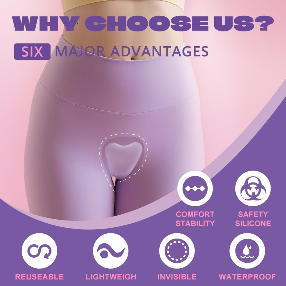 Tifesoo camel toe concealer silicone pad features soft material for all-day comfort