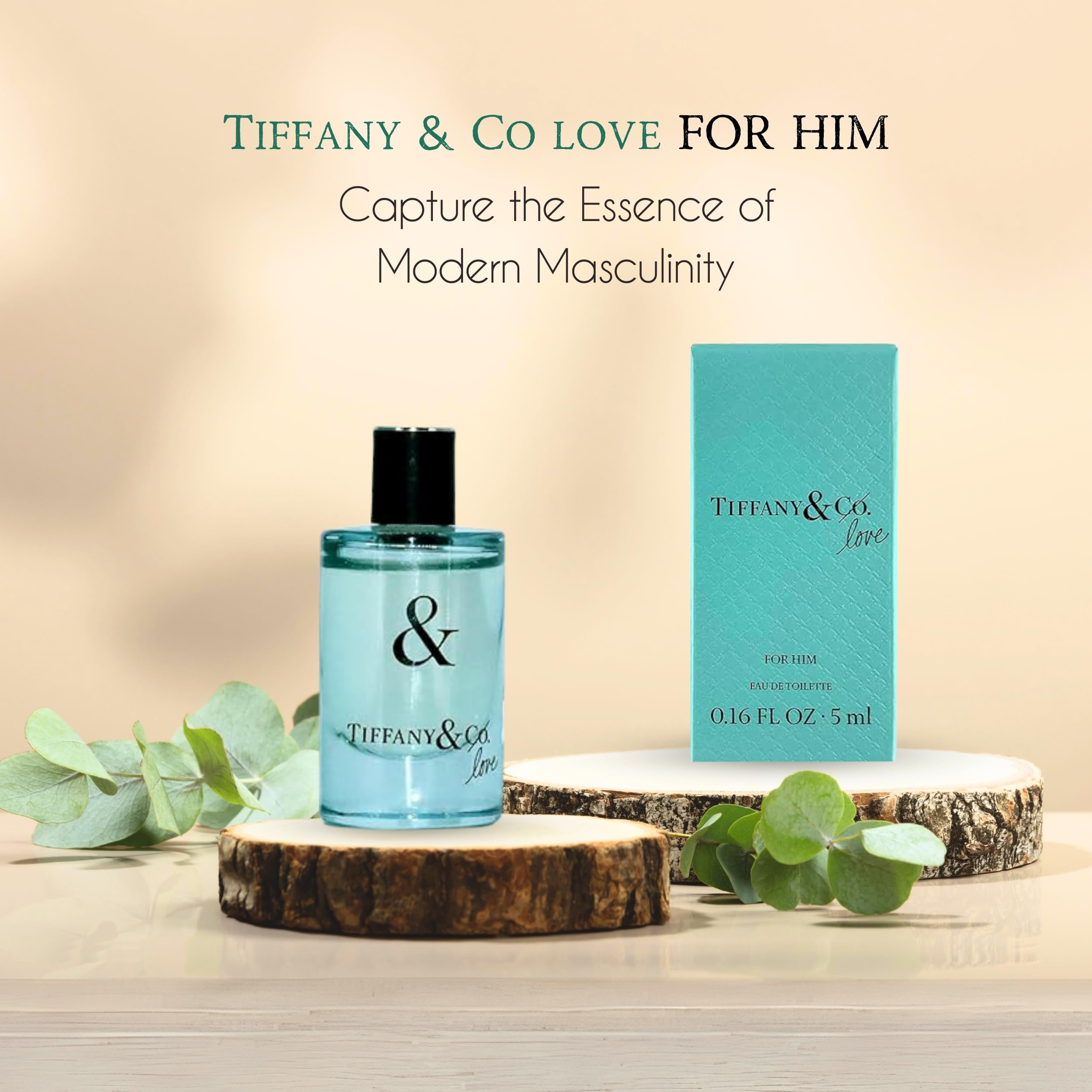 Tiffany & Co. Love for Him mini EDT in hand for travel-ready rituals