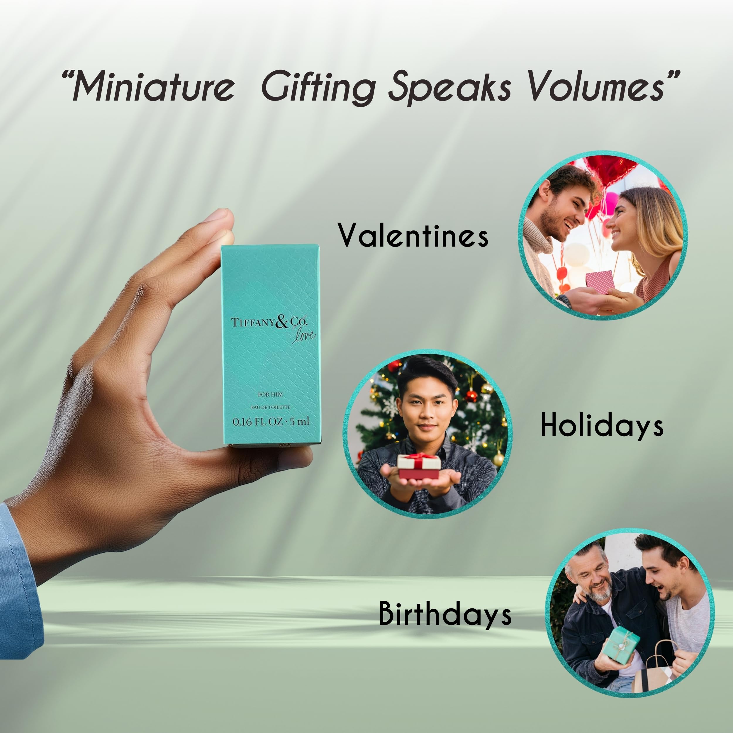 Tiffany & Co. Love for Him mini EDT packaging ideal for gifting