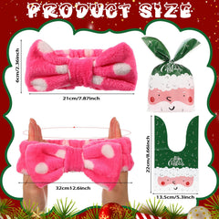 Tigeen makeup headbands 8-pack keeps hair away during skincare routines.