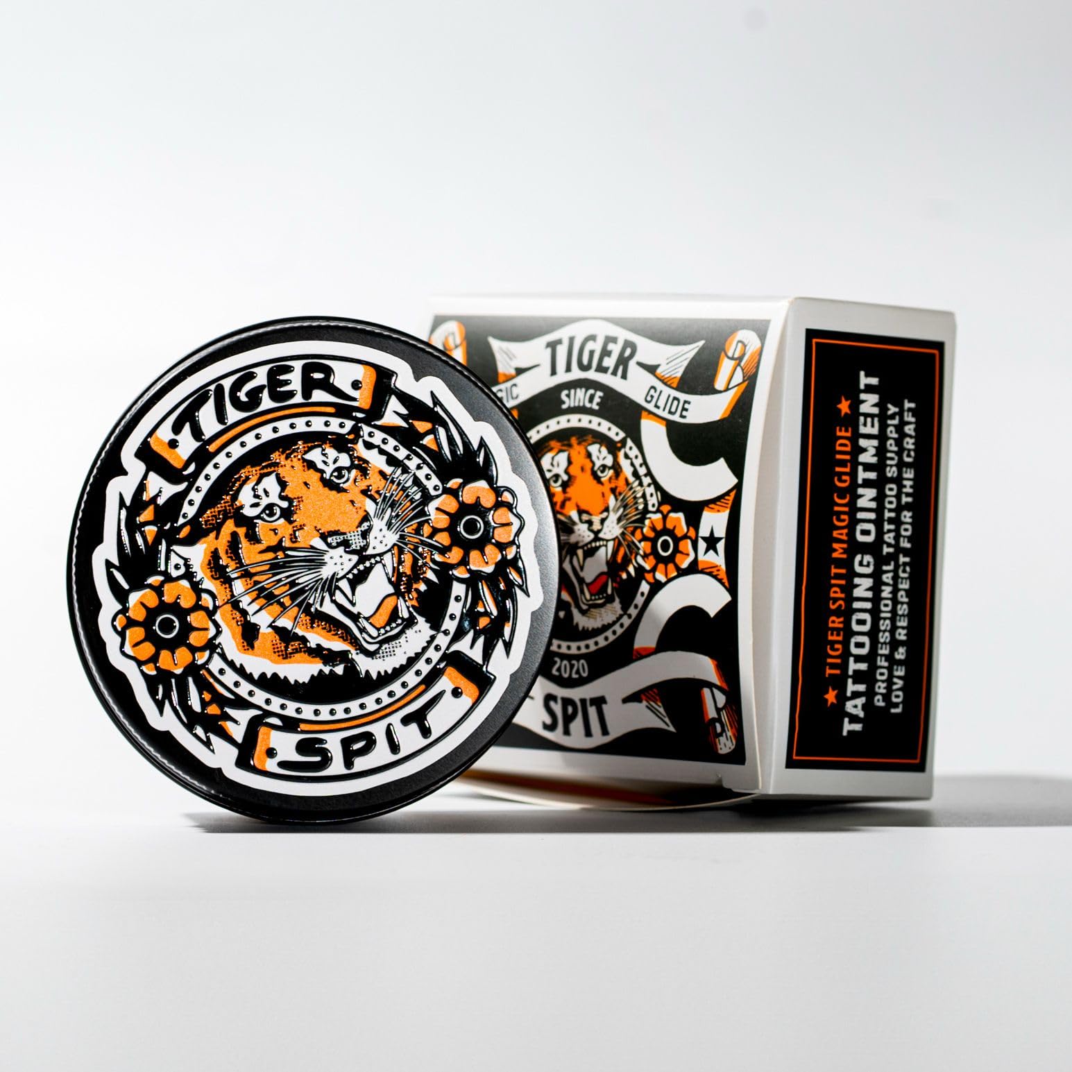 Tiger Spit Tattoo Balm ingredients emphasize vegan, cruelty-free formulation.