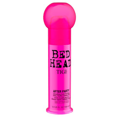 TIGI Bed Head smoothing cream tube closeup emphasizes lightweight formula for smooth, touchable style.