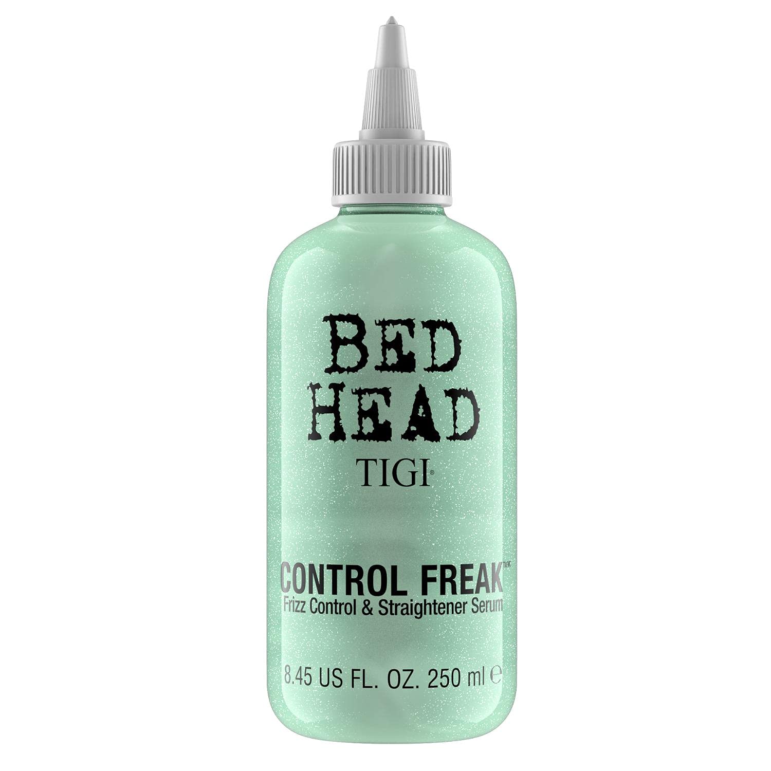 TIGI Bed Head Control Freak serum bottle delivers frizz control and shine.