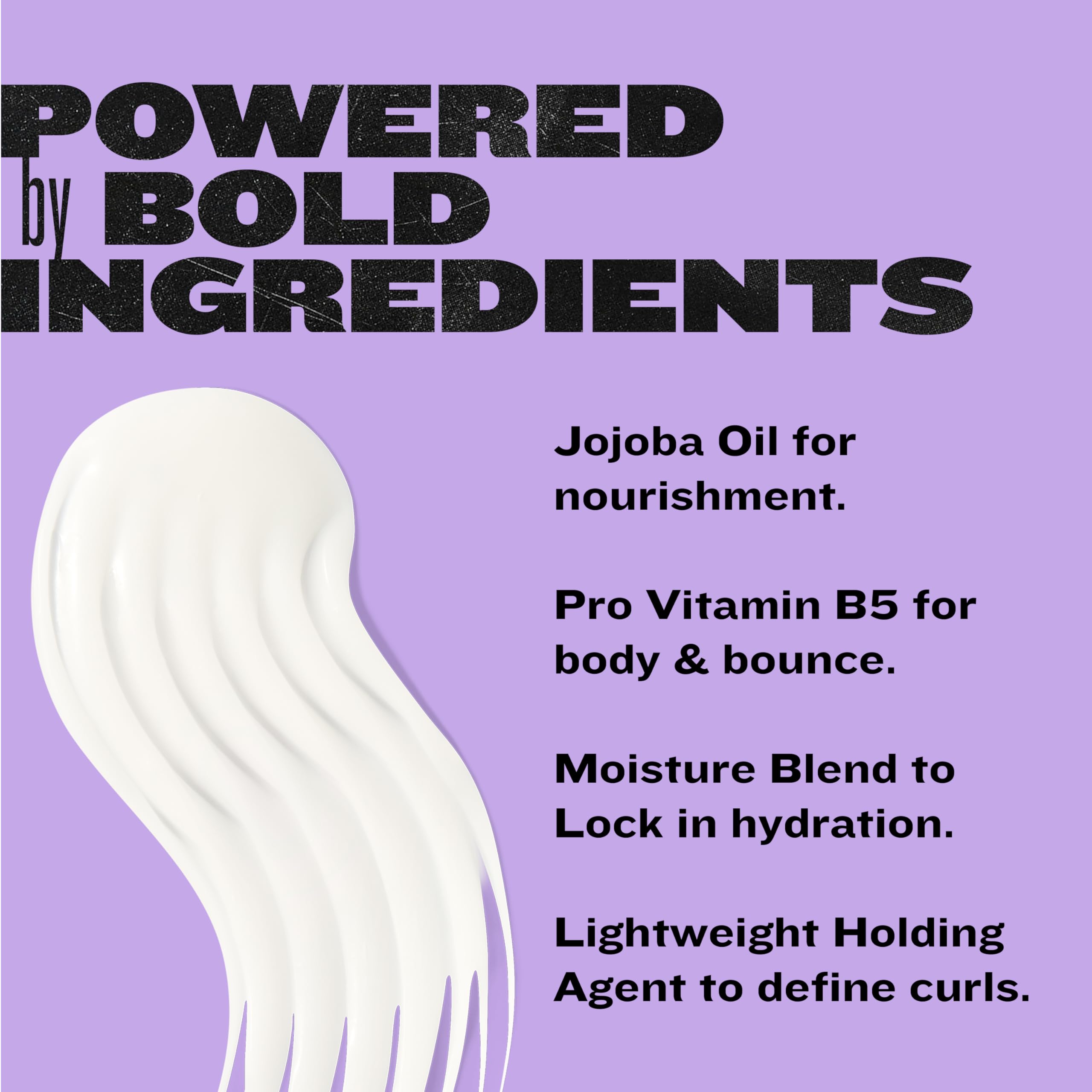 TIGI Bed Head Curls Rock Amplifier Cream volume-upside-down demonstrates root lift and movement.