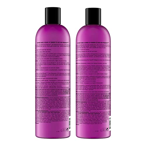 Bed Head by TIGI Dumb Blonde conditioner tube, moisturizes and softens blonde hair.
