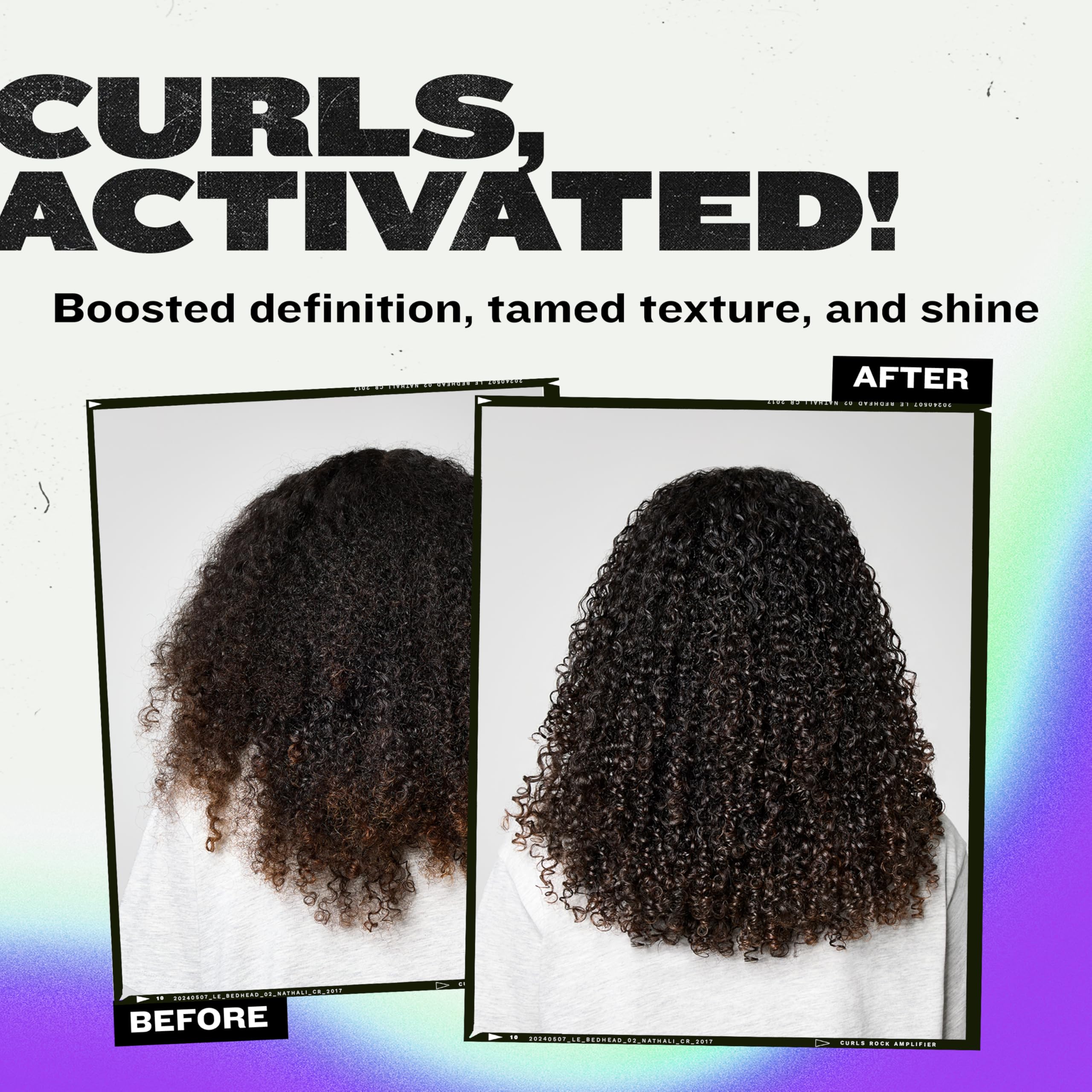 TIGI Bed Head Foxy Curls Contour Creme used to tame frizz for smoother hair