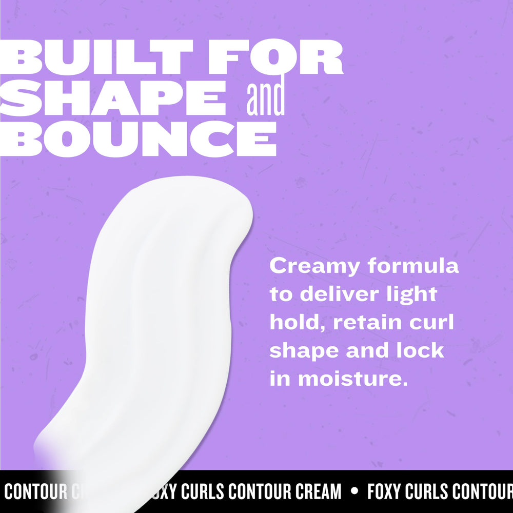 TIGI Bed Head Foxy Curls Contour Creme applied to damp curls for definition